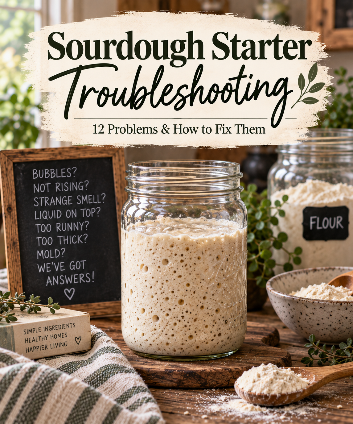 Sourdough Starter Troubleshooting: 12 Problems & How to Fix Them