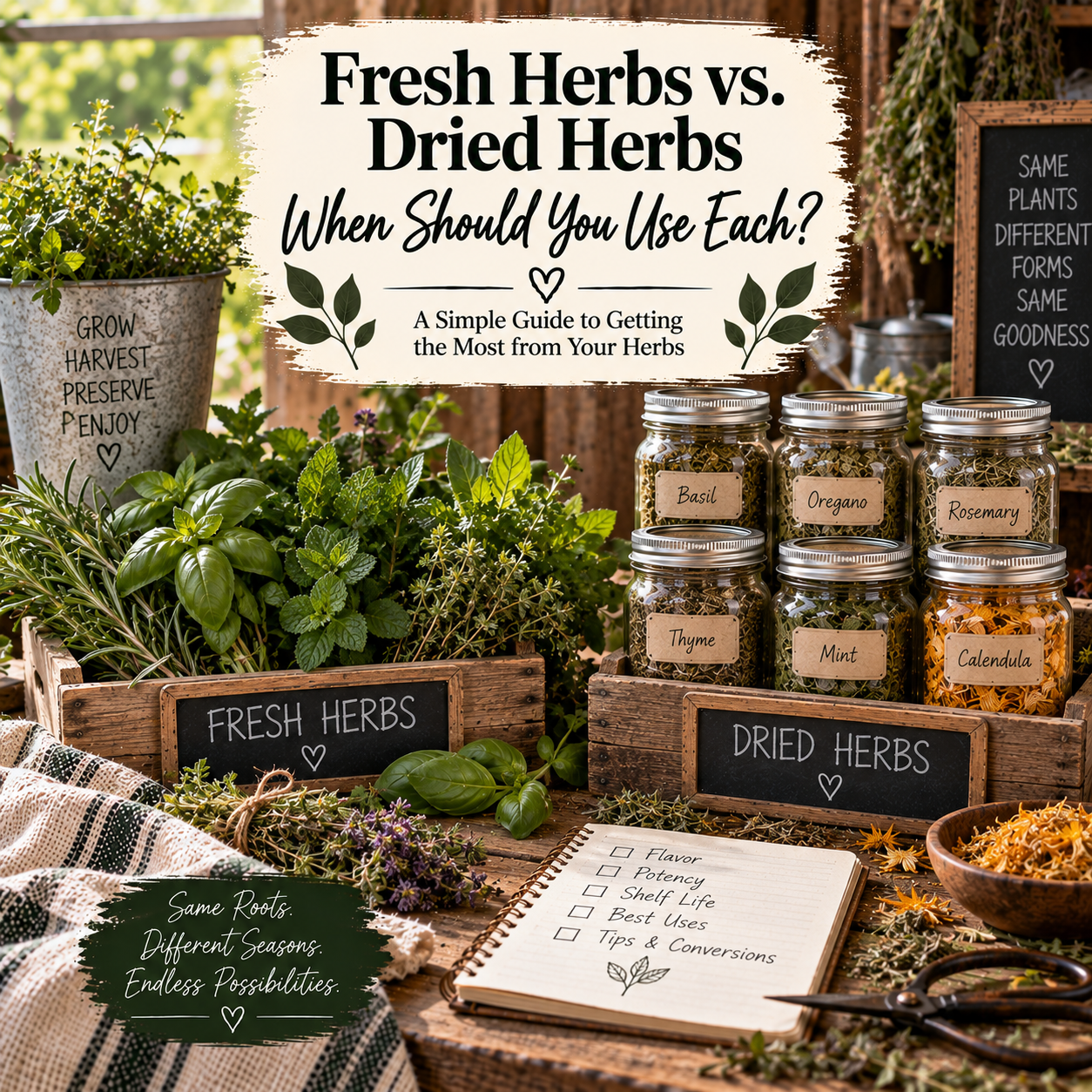 Fresh Herbs vs. Dried Herbs: When Should You Use Each?
