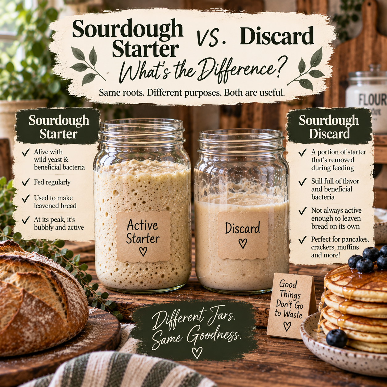 Sourdough Starter vs. Discard: What’s the Difference?