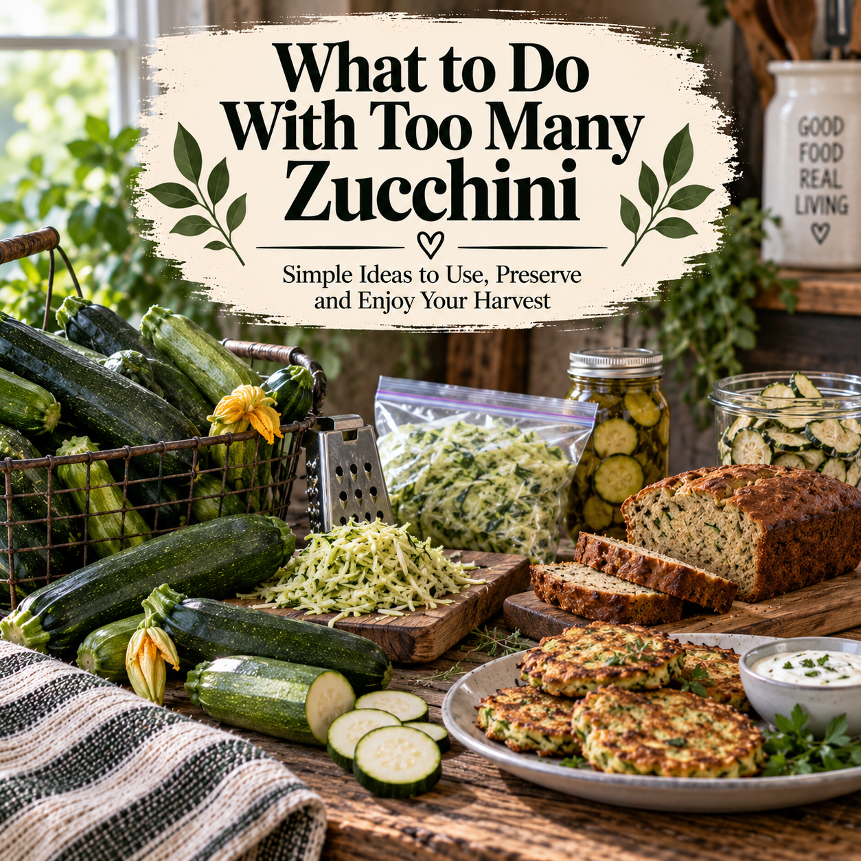What to Do With Too Many Zucchini